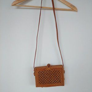 Woven & leather purse - Anthropologie